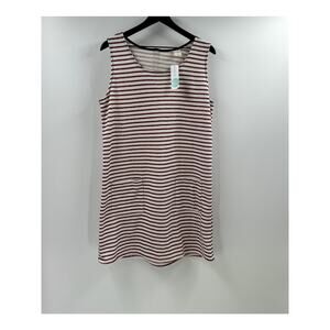 Kaleigh Jana Red & White Knit Sleeveless Dress Size Extra Large NWT